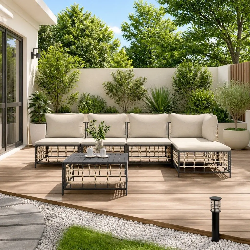 6 Piece Outdoor Lounge Set