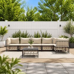 Your 7 Piece Outdoor Lounge Set with Cushions