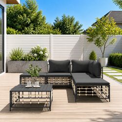 Relax with a 6 Piece Modular Outdoor Lounge Set