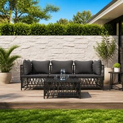 Your Ideal 4-Piece Garden Lounge Set - Anthracite Frame