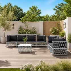 Friendly 8-Piece Modular Sofa Set for Your Outdoor Space