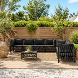 Friendly and Functional 8-Piece Garden Lounge Set
