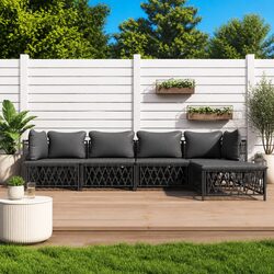 Your Perfect Outdoor Lounge Set – 5 Pieces with Cushions
