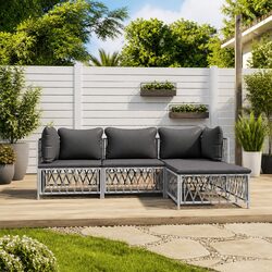 Friendly 4-Piece Outdoor Lounge Set for Comfort