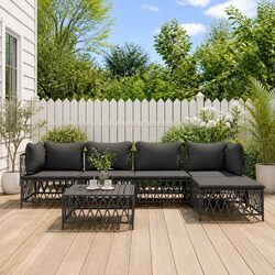 Create Your Outdoor Oasis with 6-Piece Lounge Set
