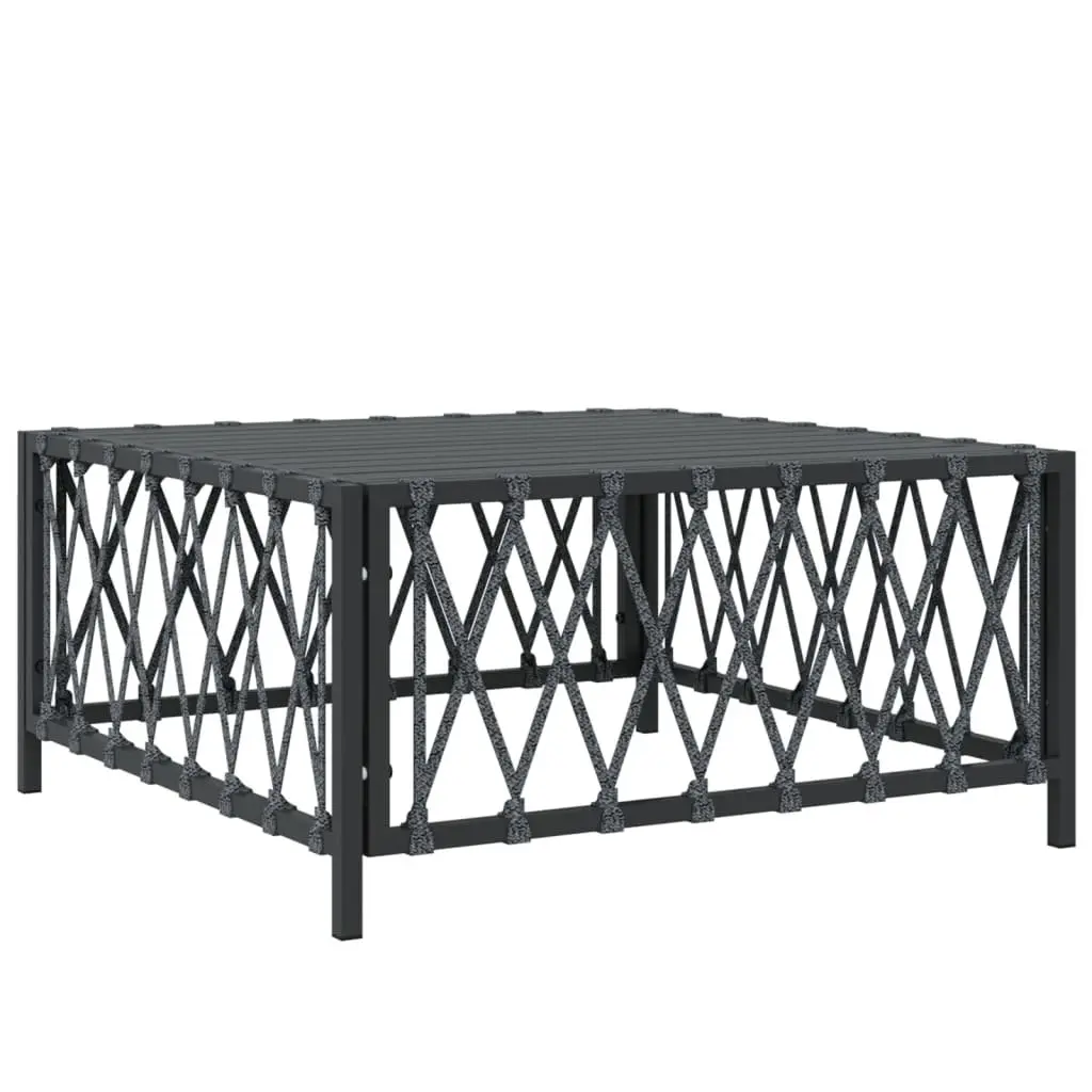 5 Piece Garden Lounge Set Anthracite Modular Sofa with Cushions
