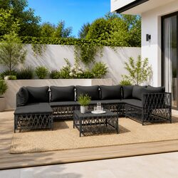 Enjoy Your Outdoor Time with an 8-Piece Lounge Set