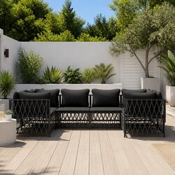 Create a Cozy Outdoor Space with This 6-Piece Lounge Set