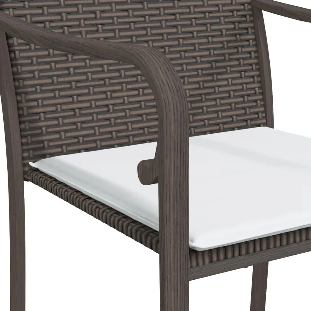 7 Piece Garden Dining Set Outdoor Patio Furniture Weather Resistant Poly Rattan with Cushions