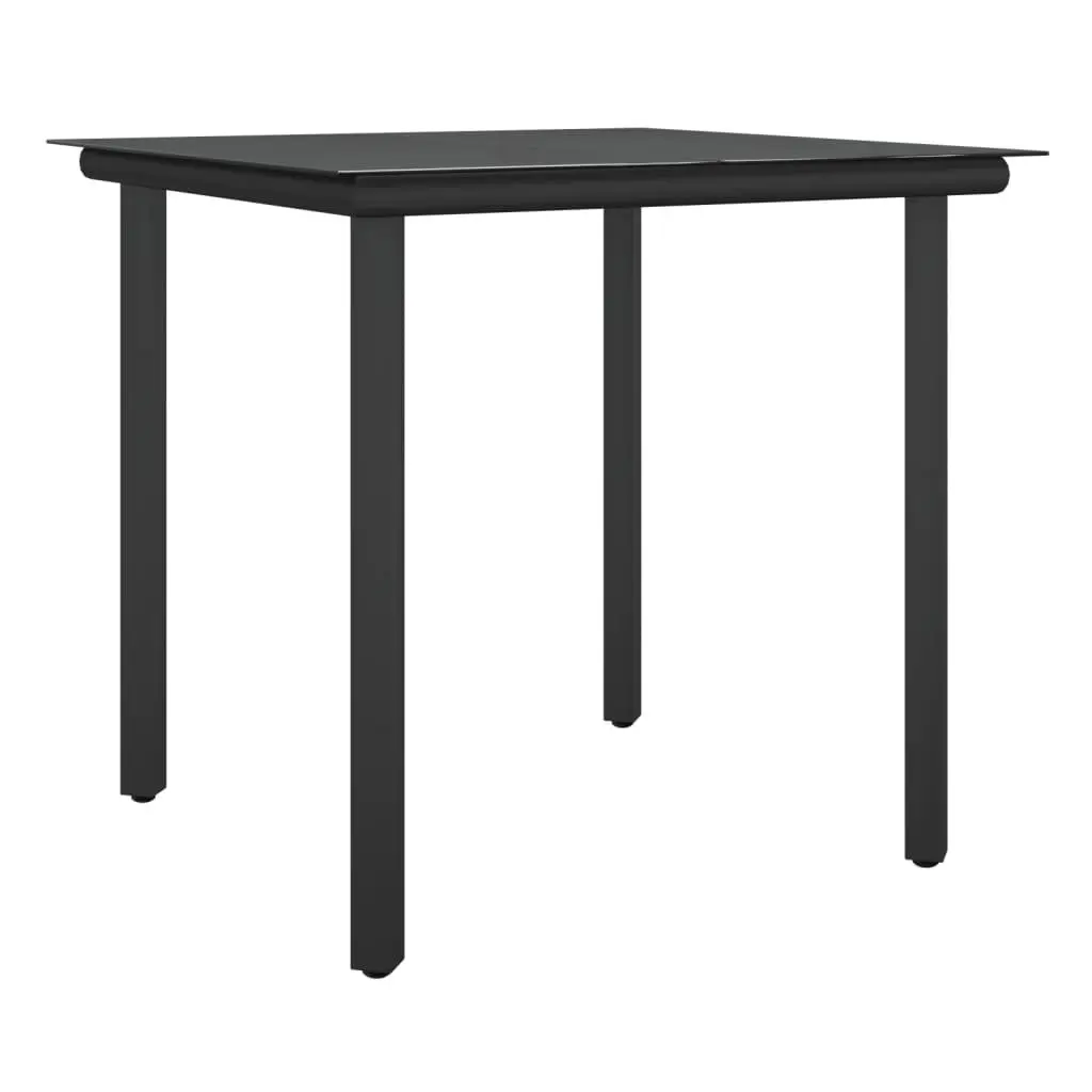 Garden Dining Set 3 Piece Outdoor Furniture Poly Rattan Steel Frame with