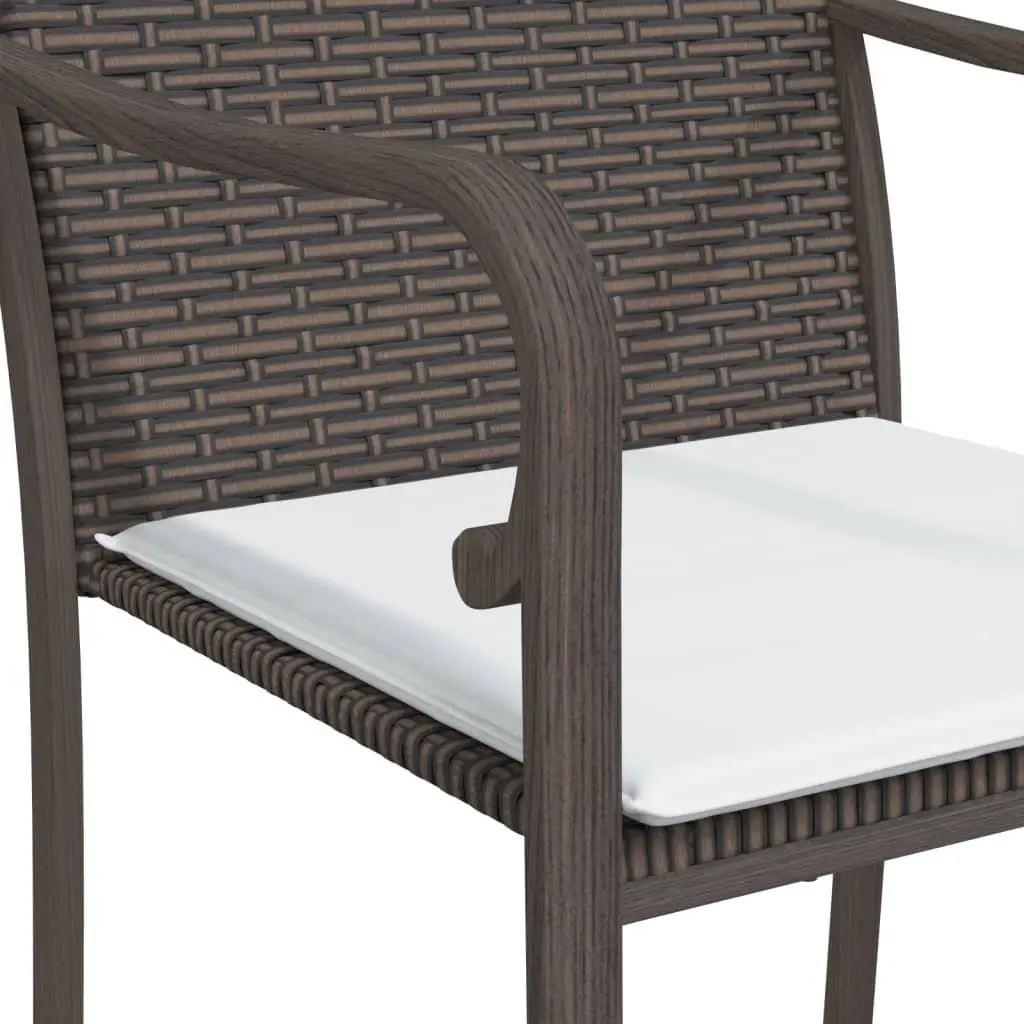 Garden Dining Set 7 Piece Outdoor Patio Furniture Poly Rattan with Cushions