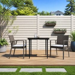 Friendly 3 Piece Garden Dining Set for Your Outdoor Enjoyment
