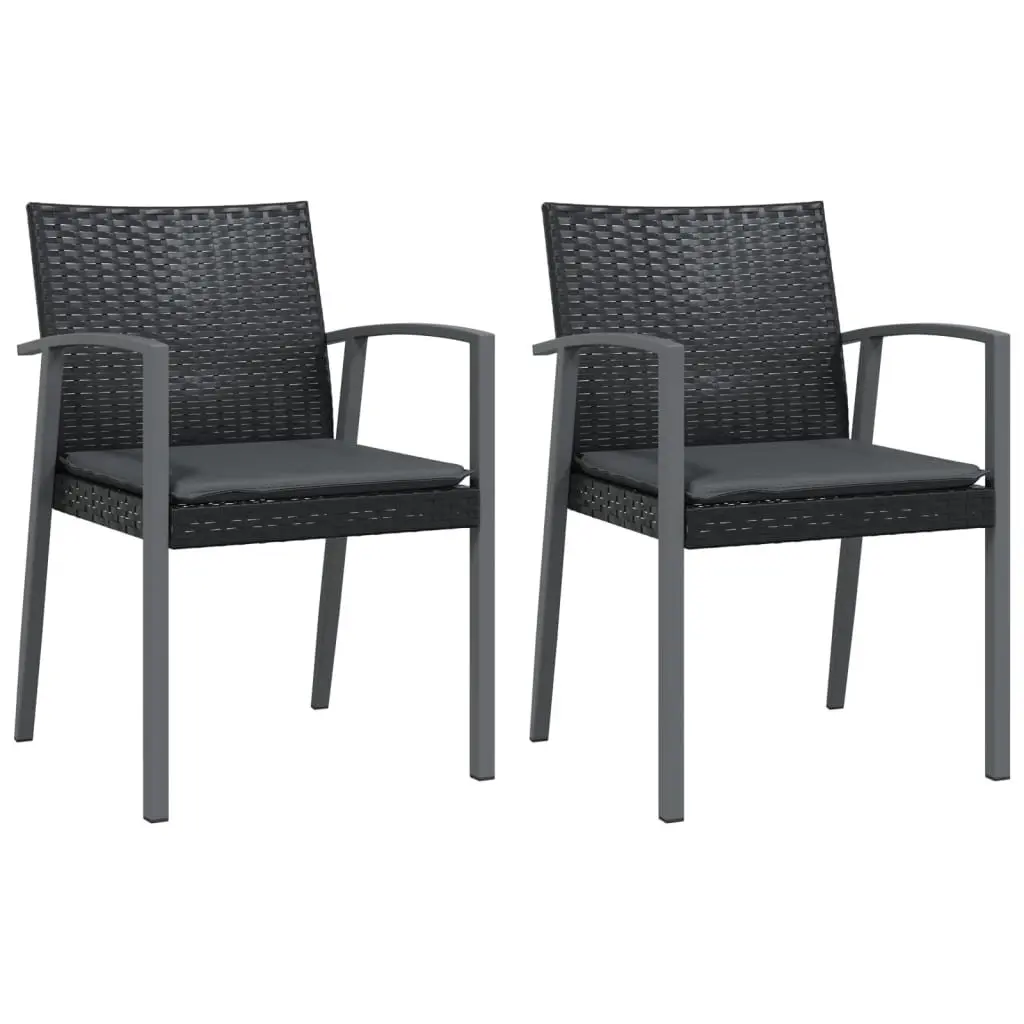 Garden Dining Set 3 Piece Outdoor Furniture Weather Resistant Poly Rattan Steel