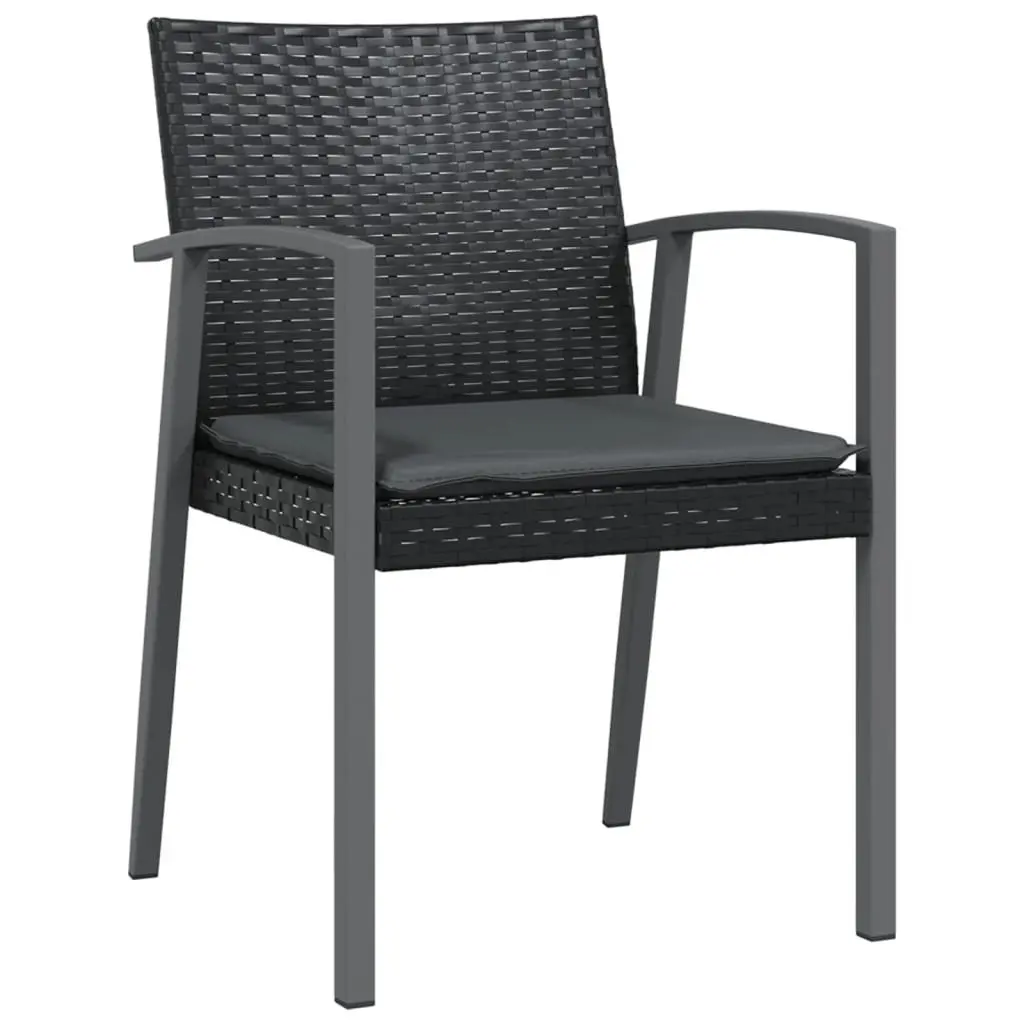Garden Dining Set 3 Piece Outdoor Furniture Weather Resistant Poly Rattan Steel