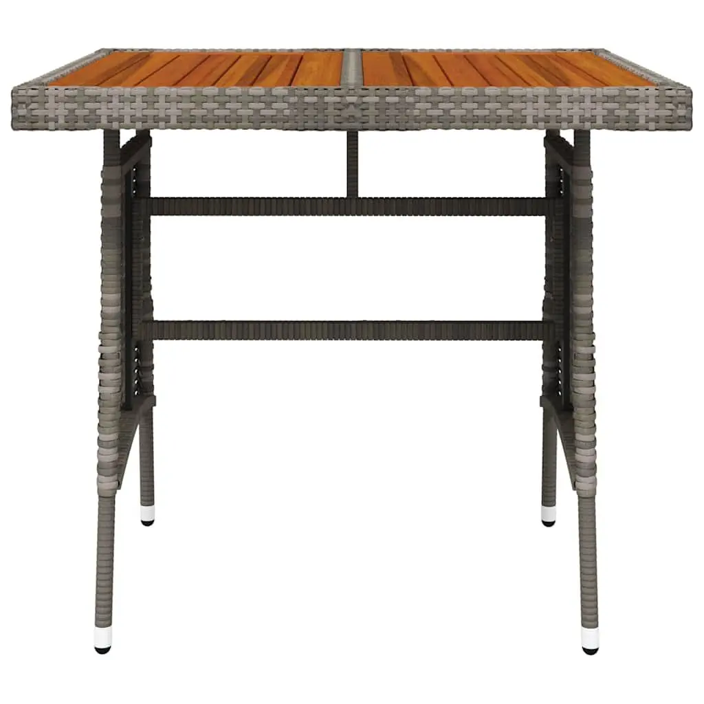 Garden Table Grey Outdoor Dining Patio Furniture Acacia Wood 70 x 70 x 72 cm