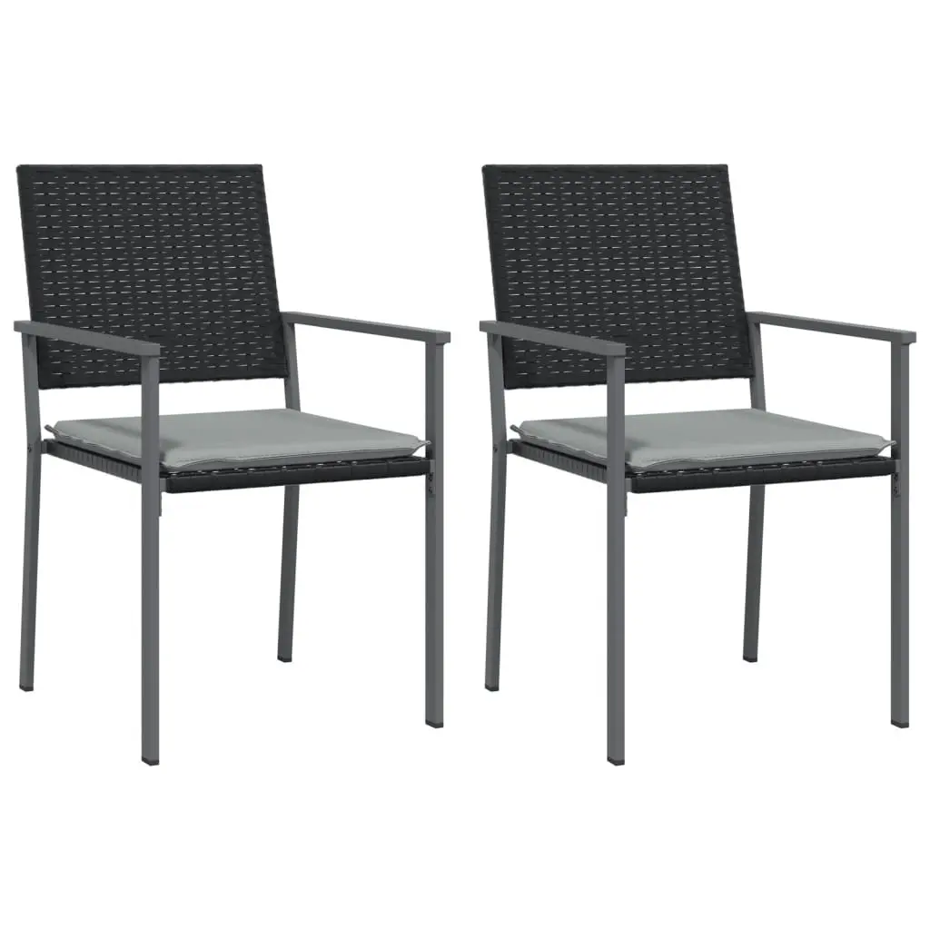 Garden Dining Set 3 Piece Outdoor Furniture Weather-resistant PE Rattan Steel Frame