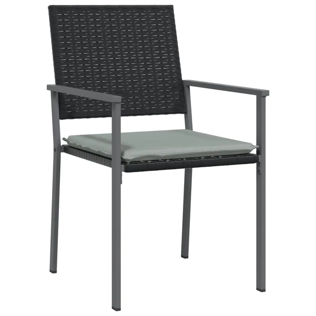 Garden Dining Set 3 Piece Outdoor Furniture Weather-resistant PE Rattan Steel Frame
