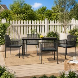 Your Perfect Patio Companion: 4 Black Garden Chairs