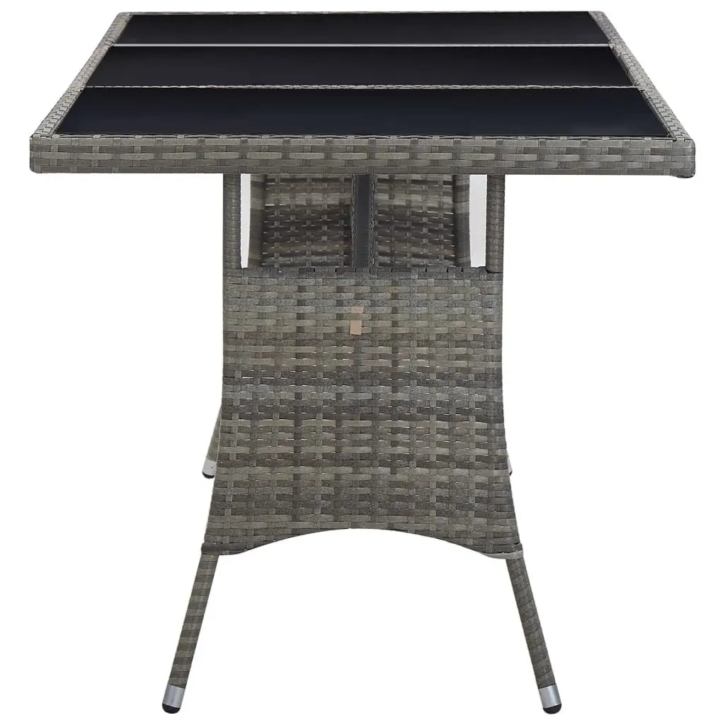 Grey Garden Table for Outdoor Enjoyment 170x80x74cm