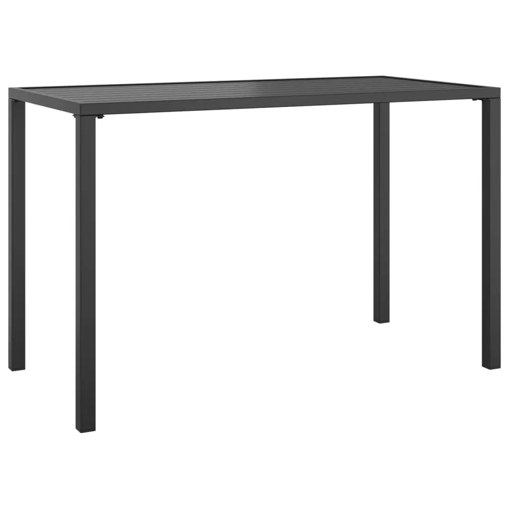 Outdoor Furniture Steel Frame Garden Dining Set Anthracite Cushioned Seating 2 Piece