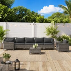 Relax Outdoors with This 8 Piece Modular Lounge Set