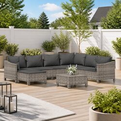 You’ll Love This 8 Piece Grey Garden Lounge Set