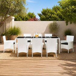 Create Inviting Moments with a 9-Piece Garden Dining Set