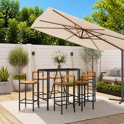 7 Piece Garden Bar Set: Stylish and Durable Outdoor Furniture