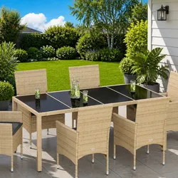 Your Stylish 4 Piece Black Glass Table Top Set