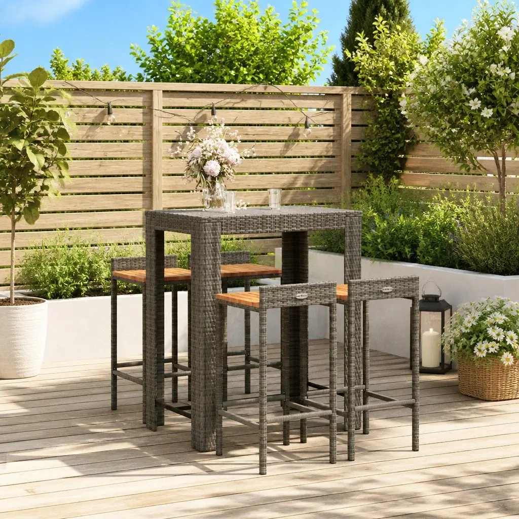 5 Piece Outdoor Bar Set
