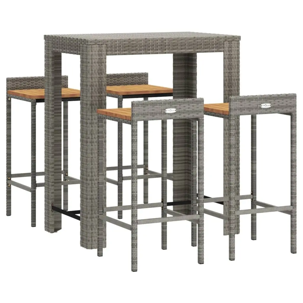 5 Piece Outdoor Bar Set
