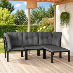 Create a Cozy Outdoor Space with 4 Piece Lounge Set