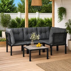 Create Your Ideal Outdoor Setup with 5 Piece Lounge Set