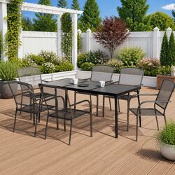 Friendly 7 Piece Garden Dining Set for Your Outdoor Area
