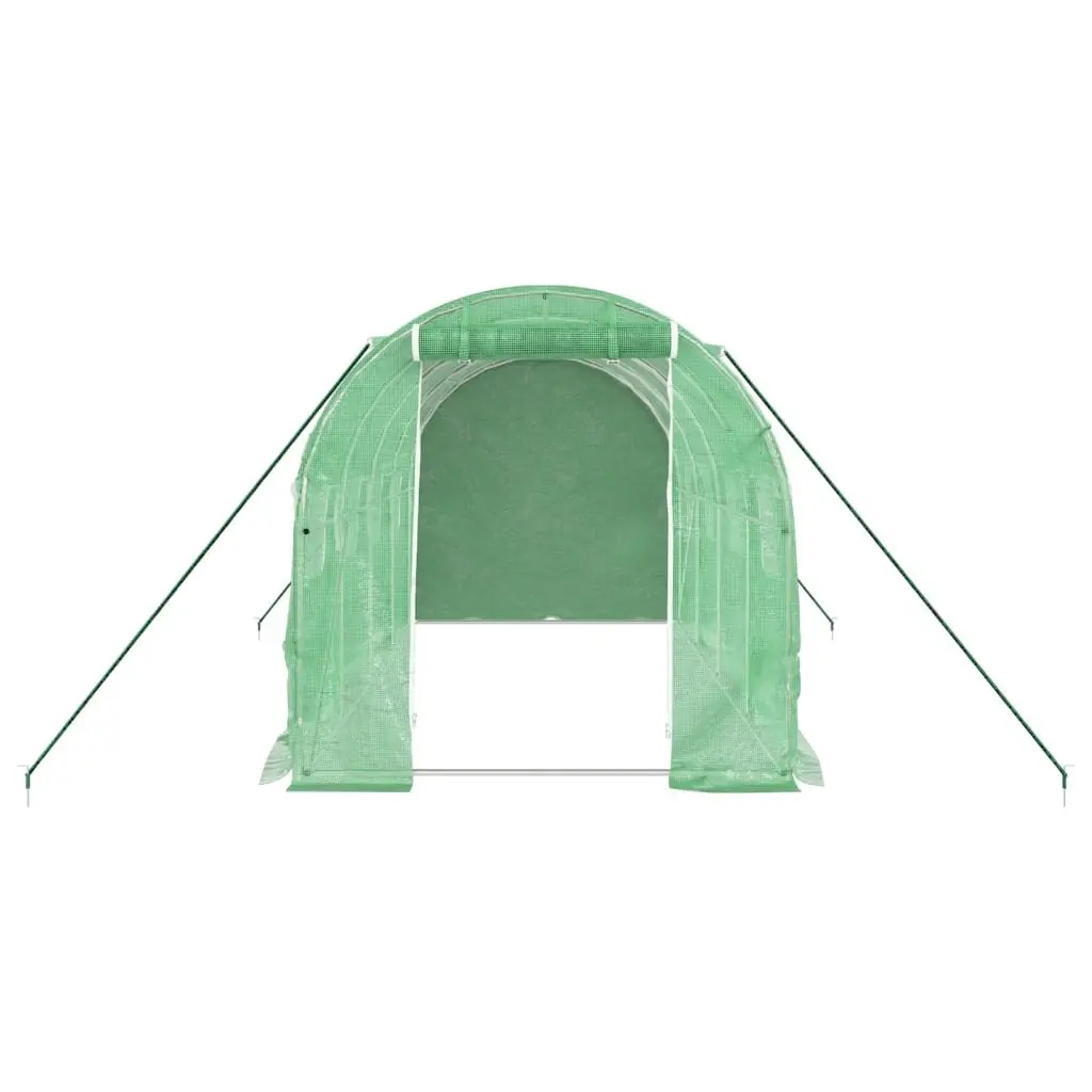 Greenhouse with Steel Frame Green 4x2x2m