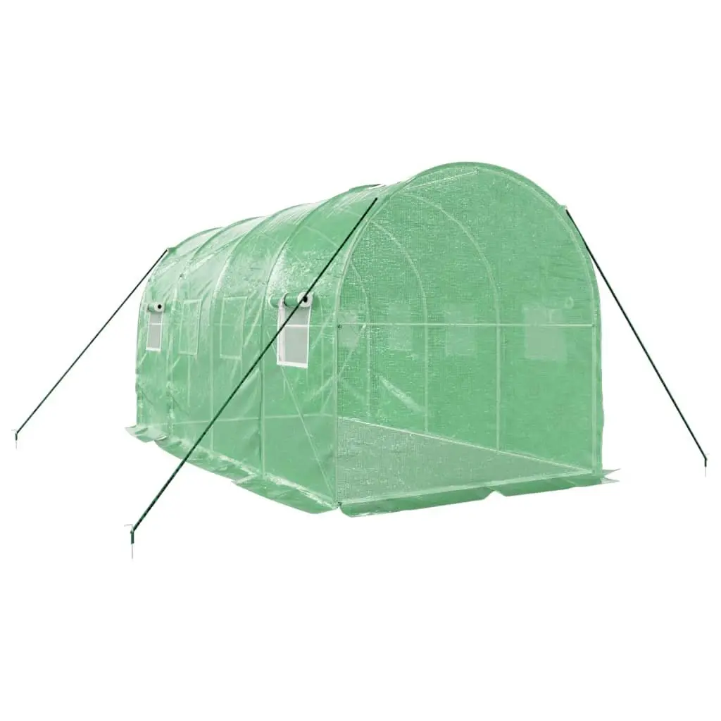 Greenhouse with Steel Frame Green 4x2x2m