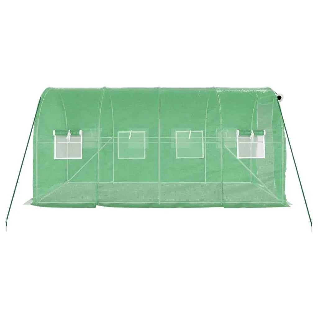 Greenhouse with Steel Frame Green 4x2x2m