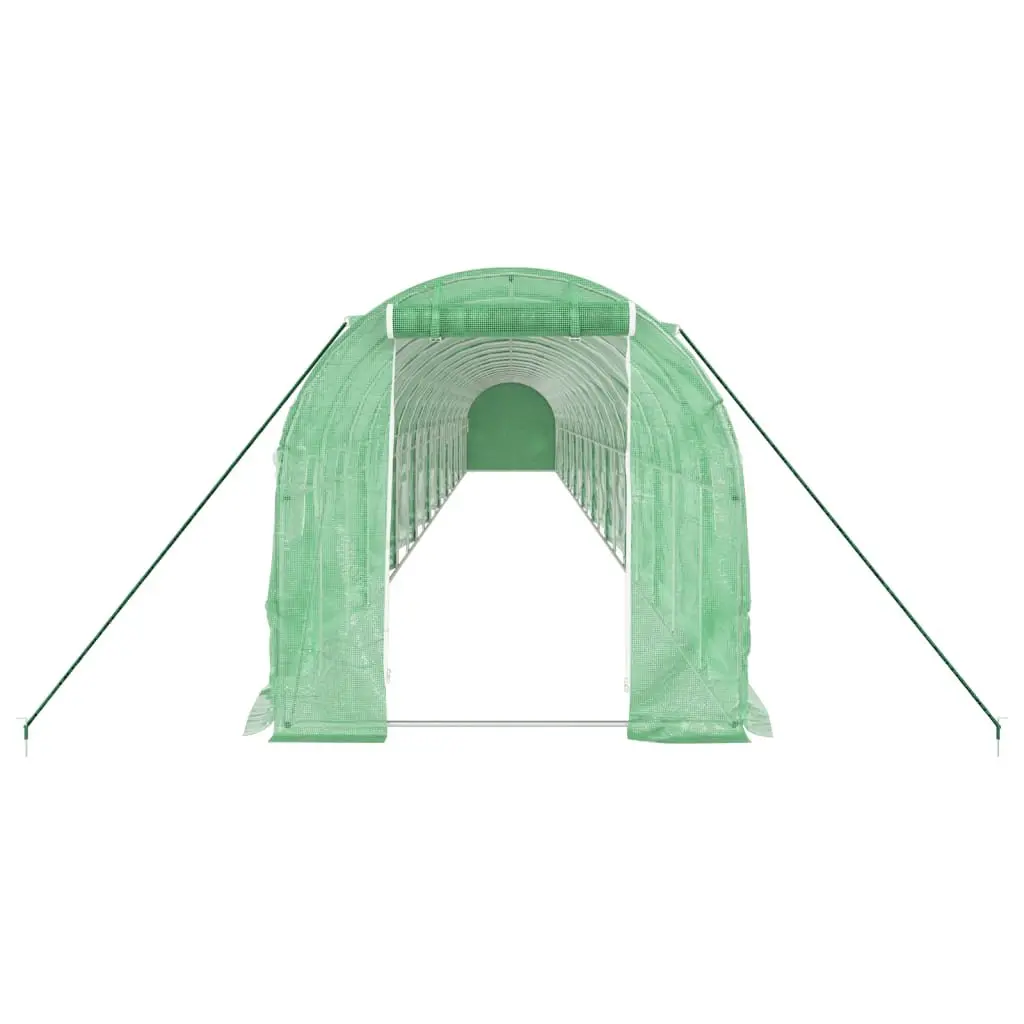 Greenhouse Steel Frame PE Cover 20x2x2m