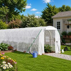Your New White Greenhouse for Gardening Joy