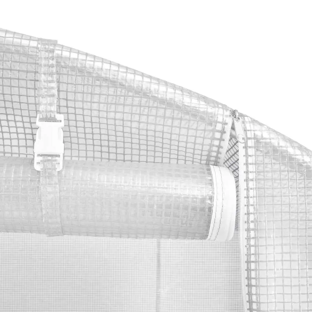 White Greenhouse for Gardening Joy