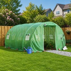 Your Friendly 12 m² Greenhouse with Steel Frame