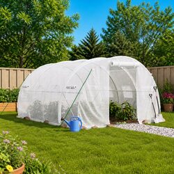 Friendly 12m² Greenhouse with Convenient Features