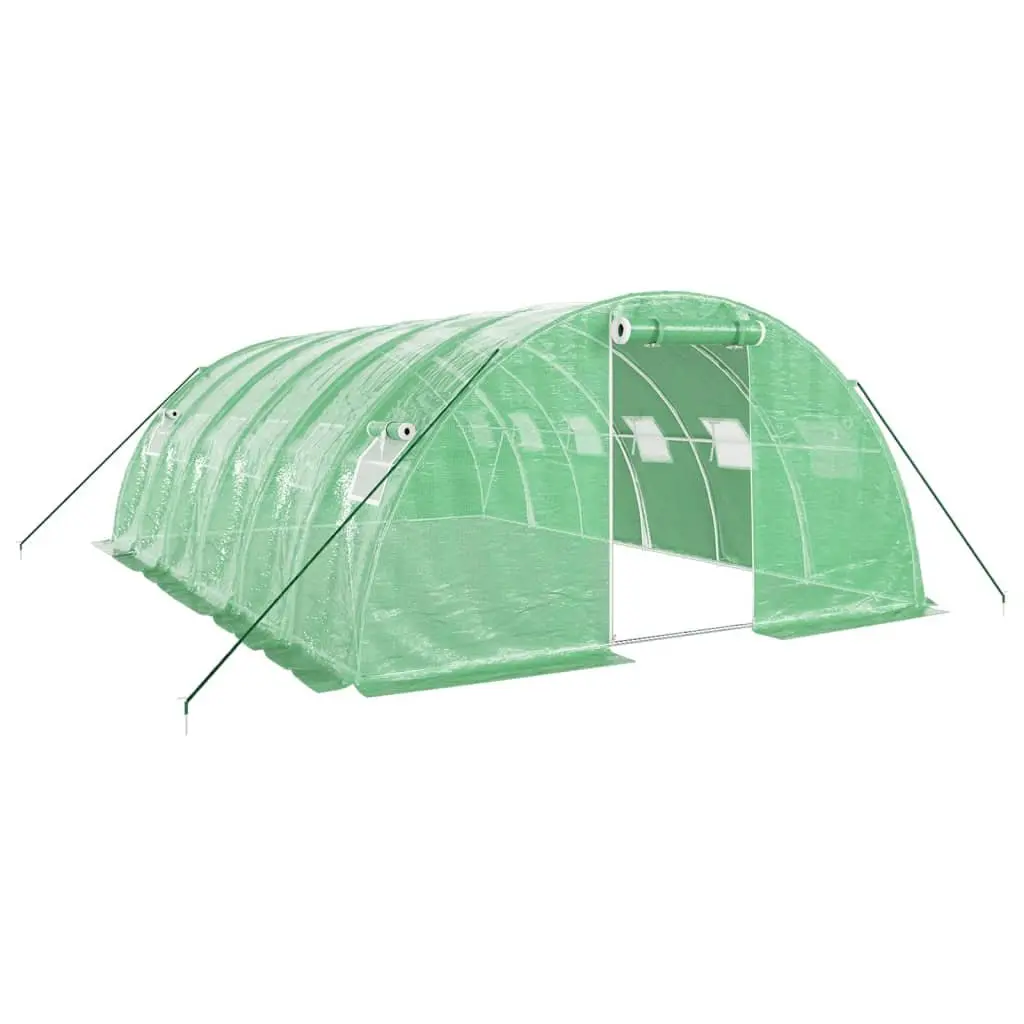 Greenhouse Steel Frame Durable PE Cover 6x4x2m