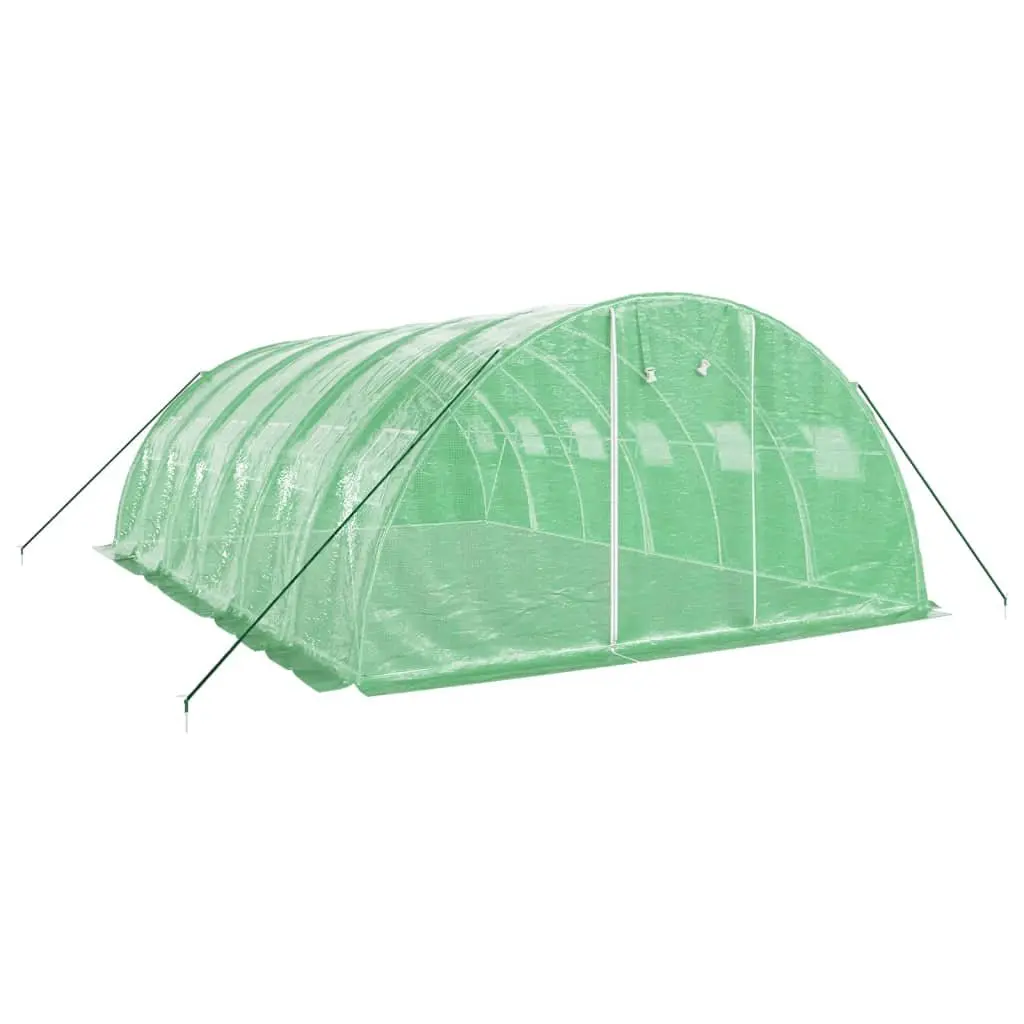 Greenhouse Steel Frame Durable PE Cover 6x4x2m