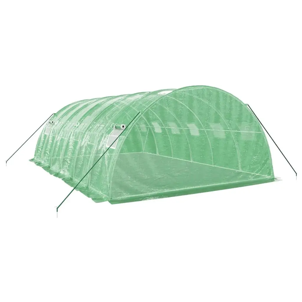 Greenhouse Steel Frame Durable PE Cover 6x4x2m