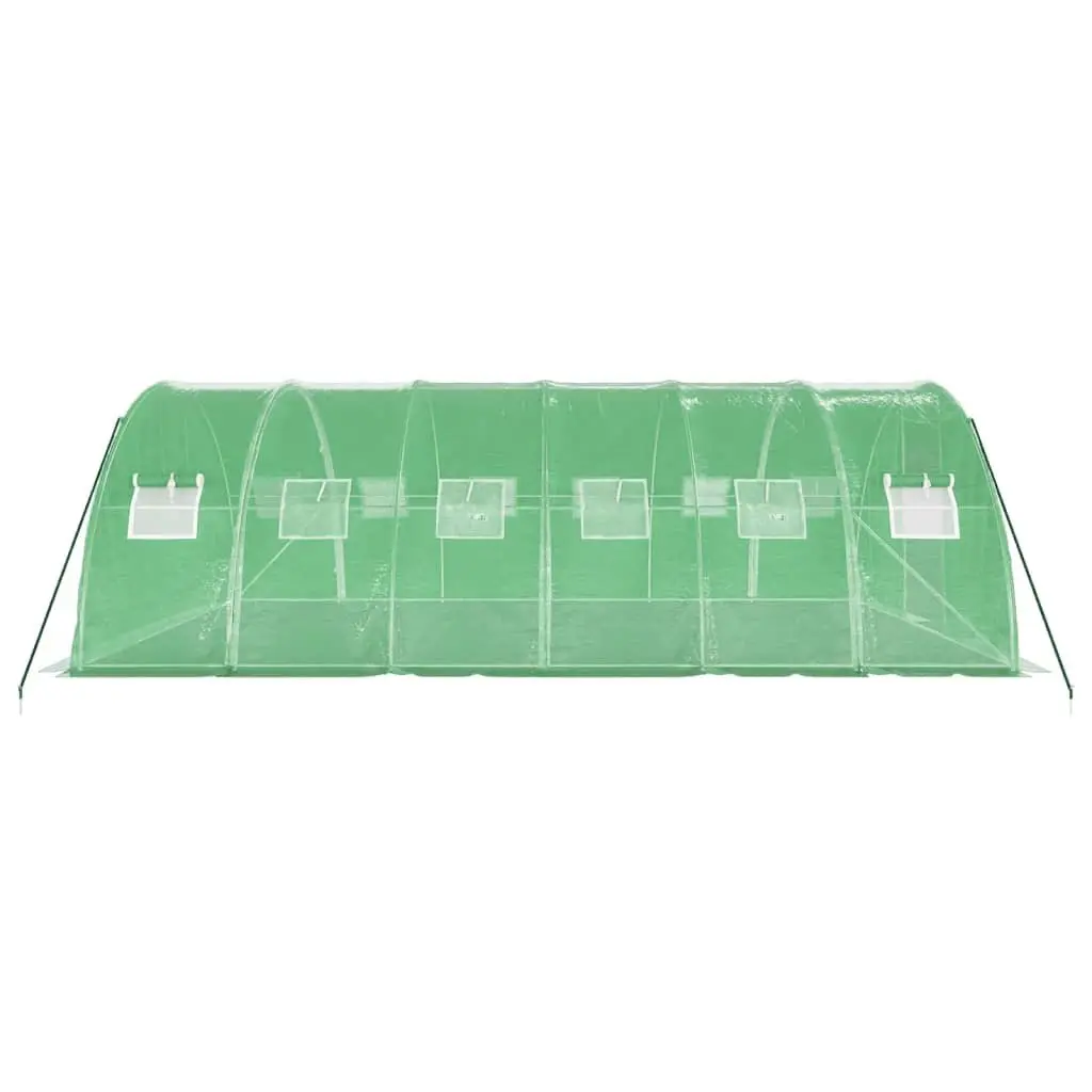 Greenhouse Steel Frame Durable PE Cover 6x4x2m