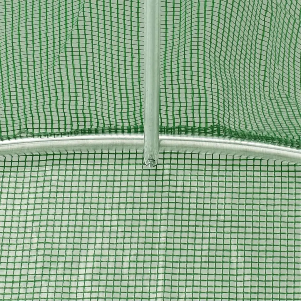 Greenhouse Steel Frame Durable PE Cover 6x4x2m