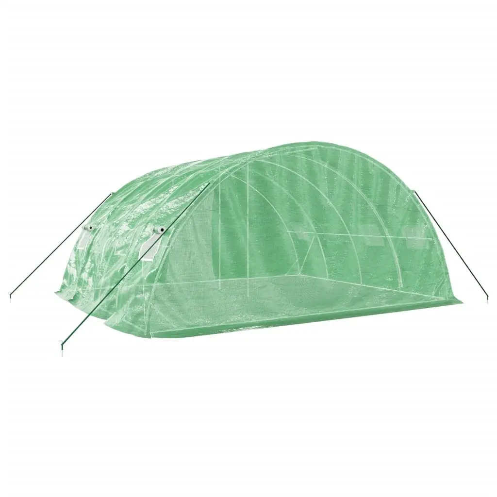 Greenhouse Steel Frame Green 20m² 5x4x2.3m Roll-up Door