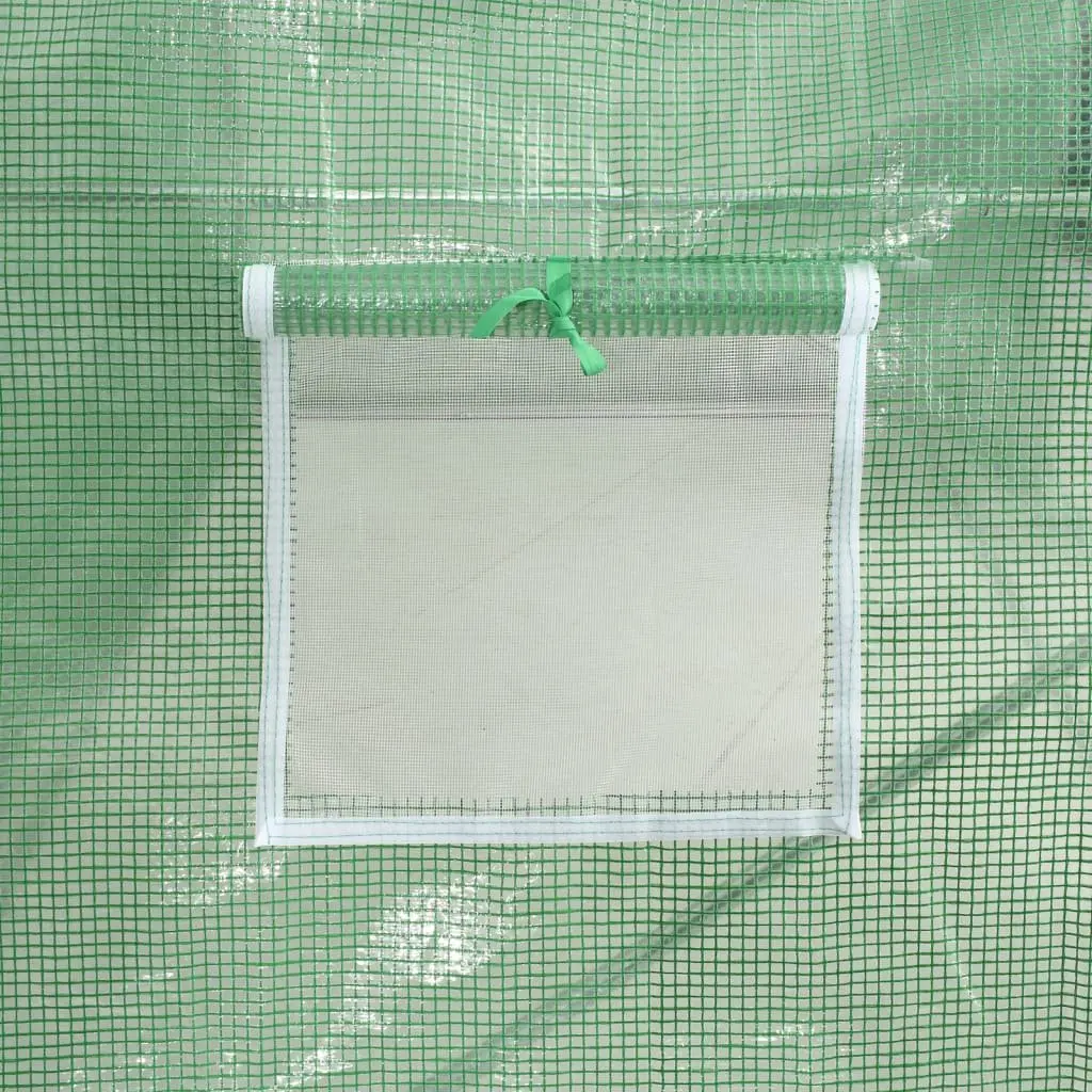 Greenhouse Steel Frame Green 20m² 5x4x2.3m Roll-up Door