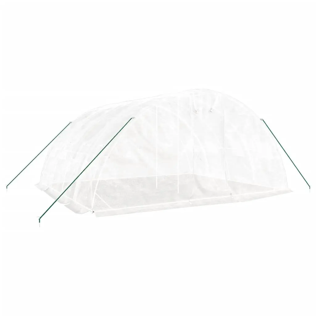 Greenhouse Steel Frame White 20m² 5x4x2.3m Outdoor Plant House